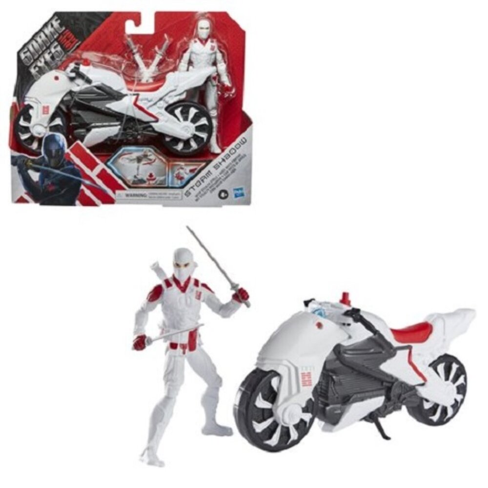 NEW! G.I. Joe Origins Snake Eyes: Storm Shadow With Stealth Cycle